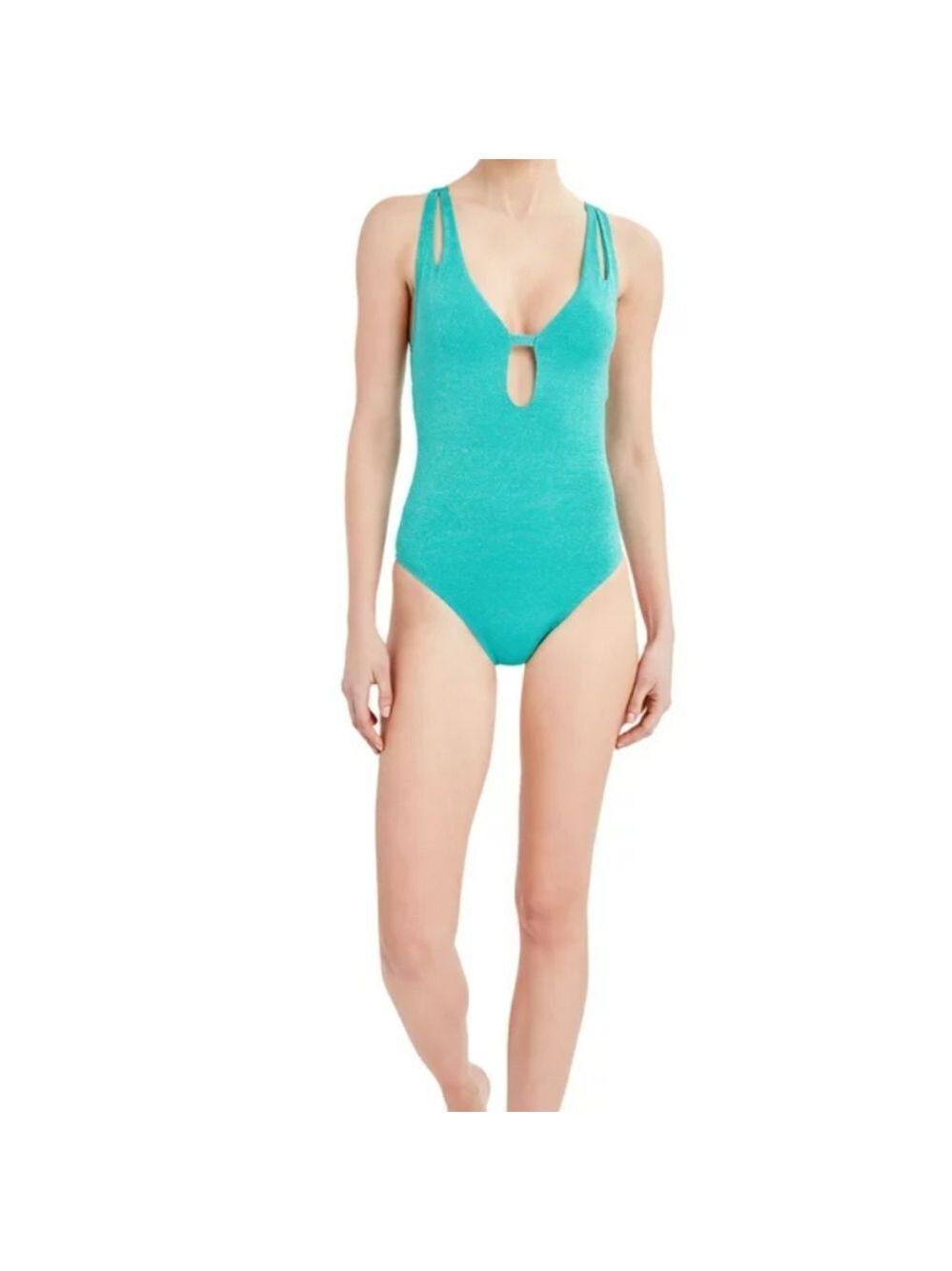 NWT BCBG Paris Adjustable Keyhole One Piece Swimsuit, Size L